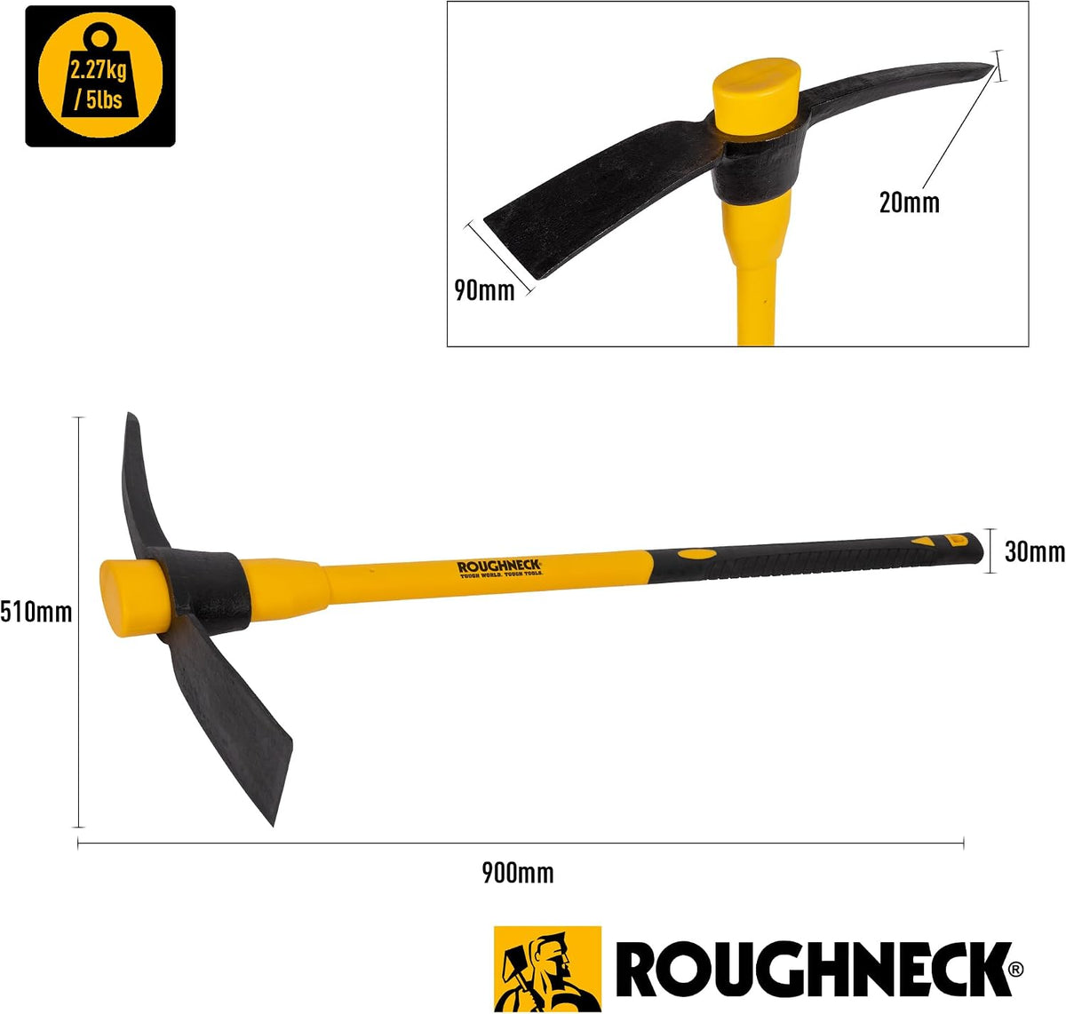 ROUGHNECK Pick Axe Mattock