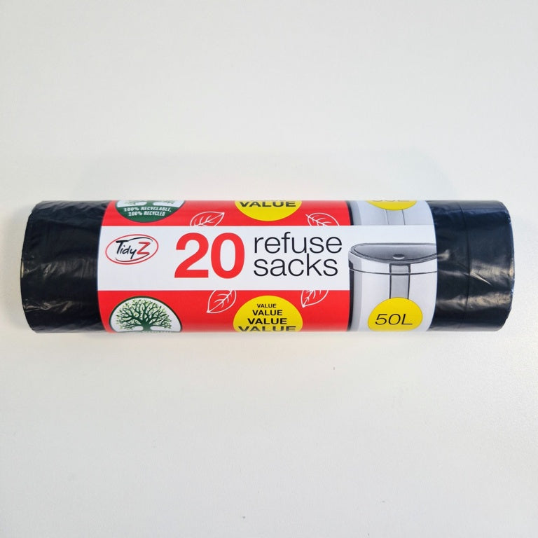 Tidyz  Refuse Sacks  20 bags per roll
