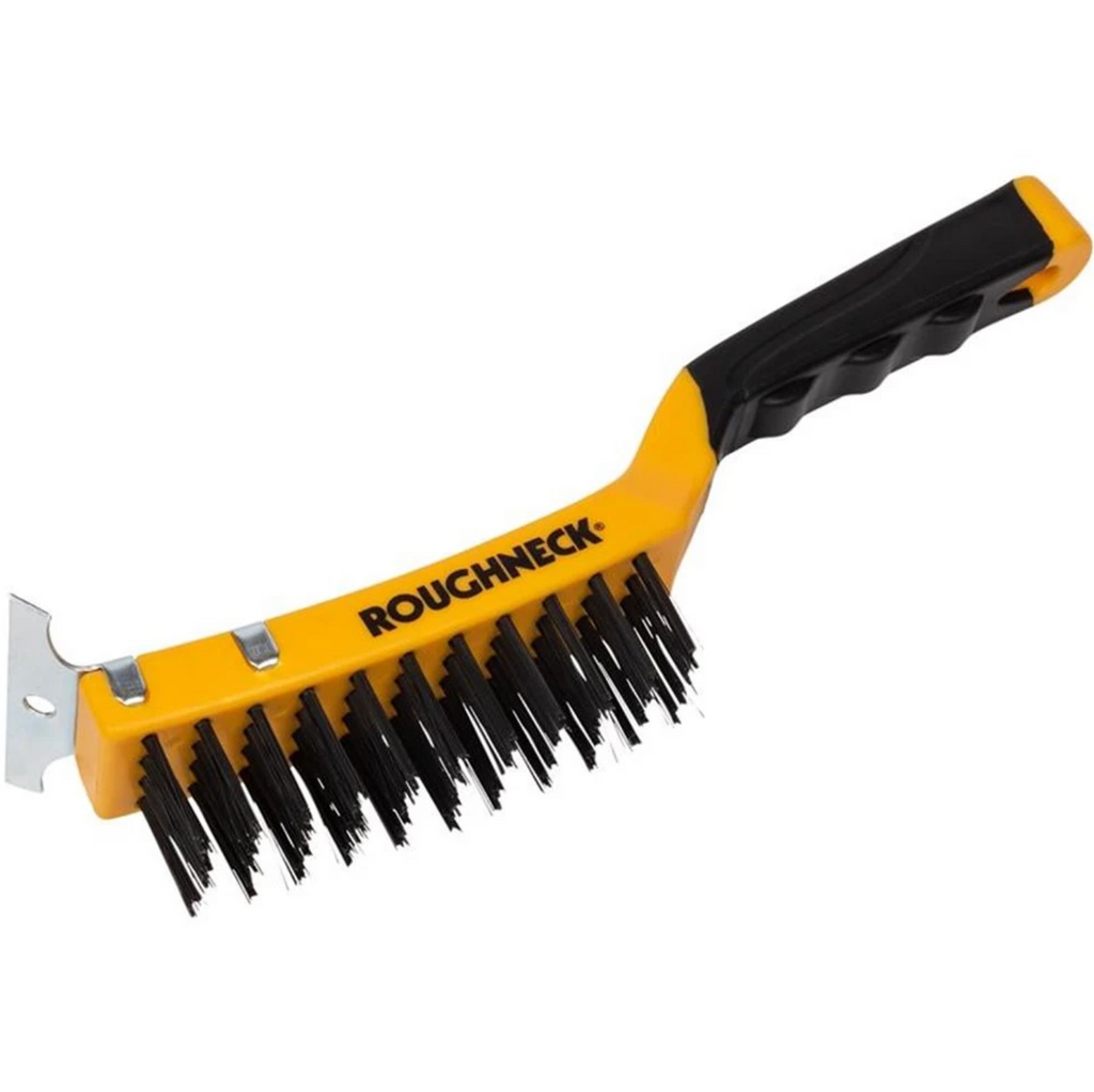 ROUGHNECK Soft Grip Carbon Steel Wire Brush