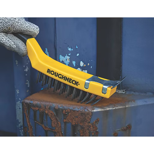 ROUGHNECK Soft Grip Carbon Steel Wire Brush