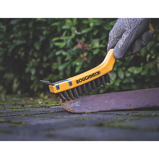 ROUGHNECK Soft Grip Carbon Steel Wire Brush