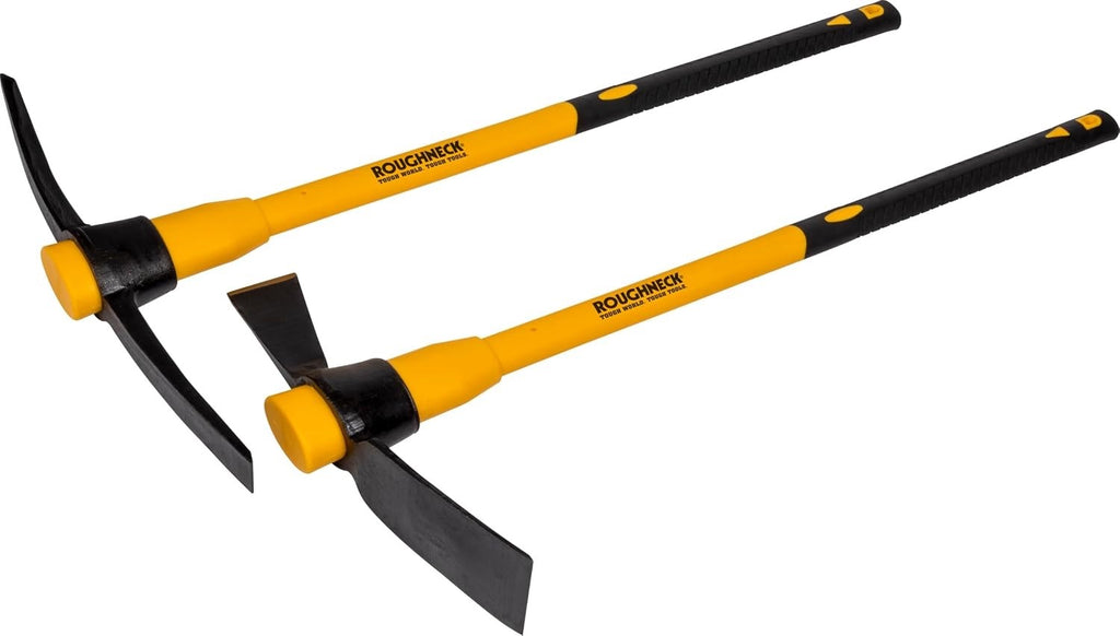 ROUGHNECK Pick Axe & Cutter Mattock - Twin Pack