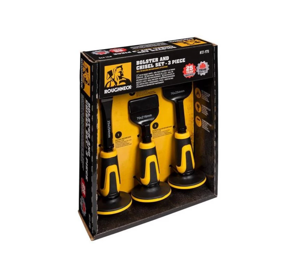ROUGHNECK Chisel & Bolster Set