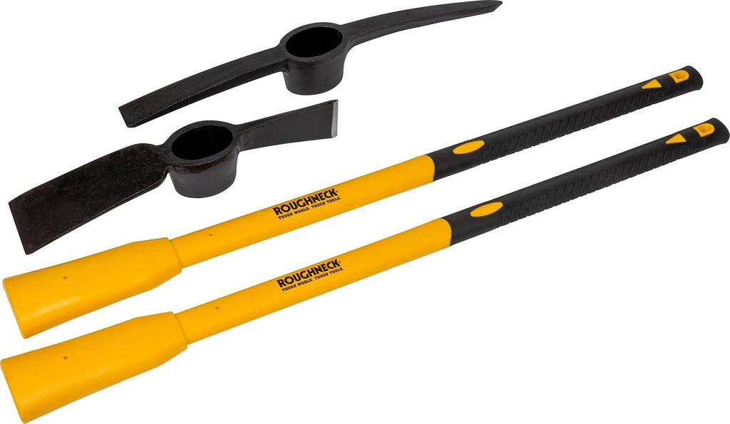 ROUGHNECK Pick Axe & Cutter Mattock - Twin Pack