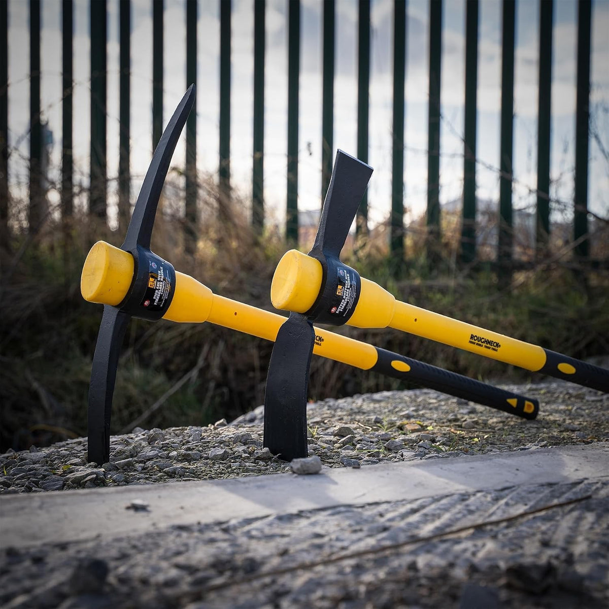 ROUGHNECK Pick Axe & Cutter Mattock - Twin Pack